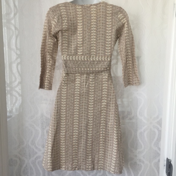 Sold - Patagonia Tan Floral Cotton Dress - Picture 3 of 5